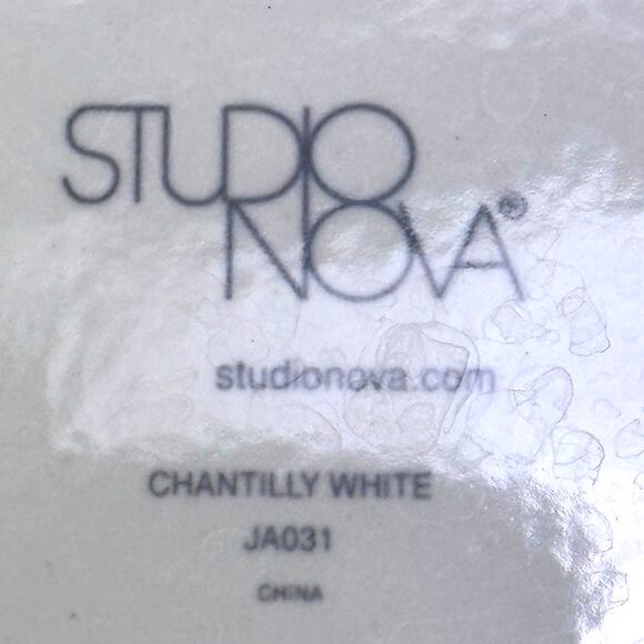 Chantilly White Graphic Studio Nova Embossed Dinnerware 4-Piece Place Setting - Picture 5 of 5